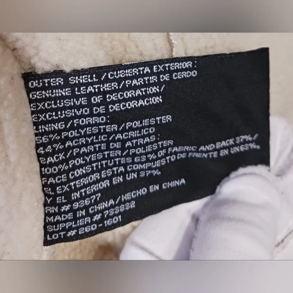 St. John's Bay XL  Faux Suede 90s Vintage Jacket Warm Pockets Floral - Picture 11 of 16